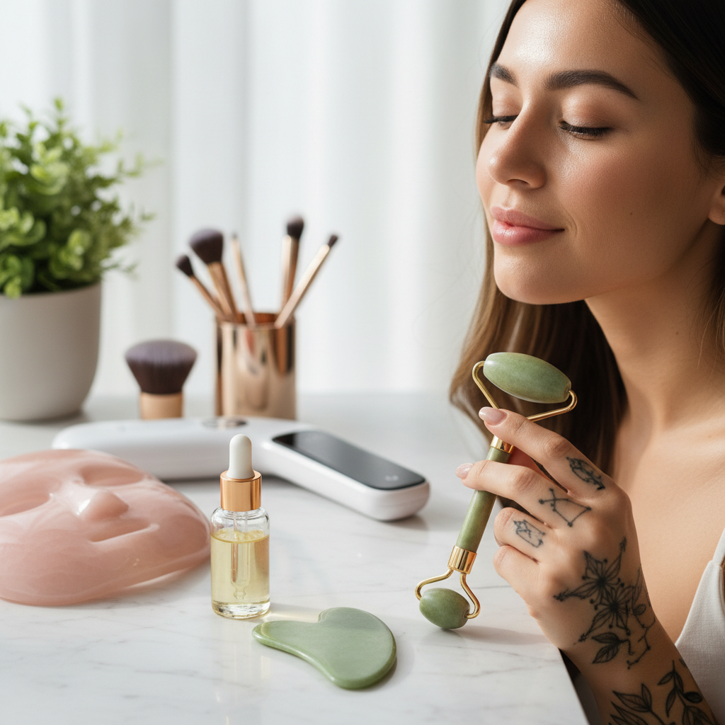 Gadżety urodowe na topie: czy wałek jadeitowy i masażer gua sha naprawdę działają?